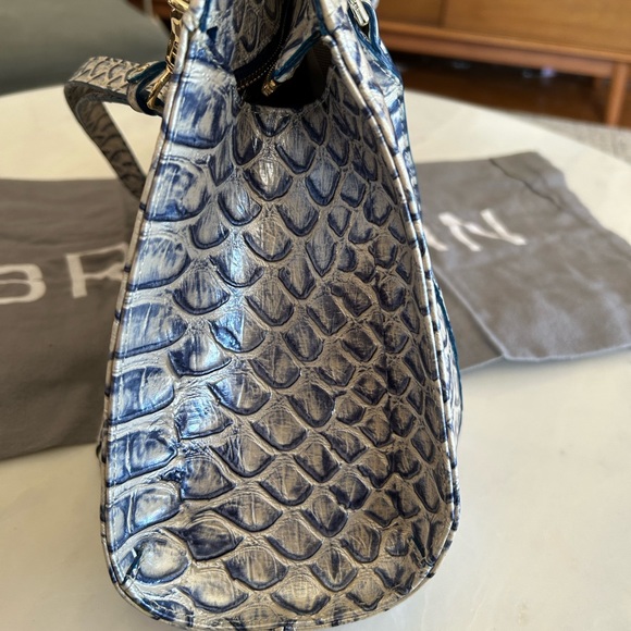 Brahmin Arden Satchell Pamilla Leather Satchel - Steel - Picture 3 of 10